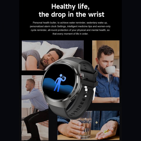 Smartwatch Microwear DK56 –  Silver Silicone